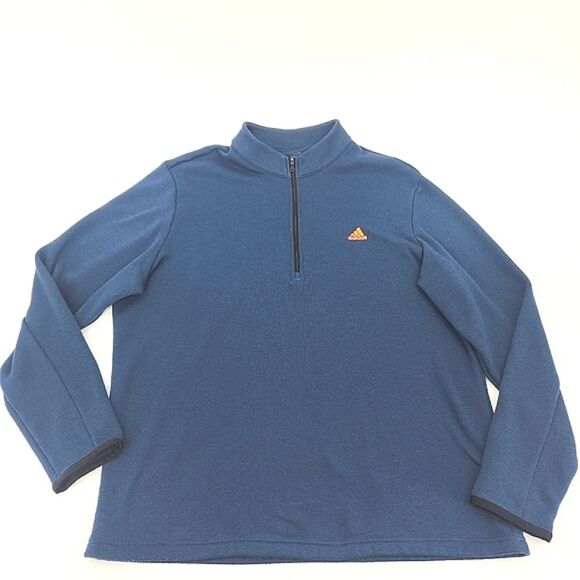 Adidas Jacket Mens XL 1/4 Zip Mock Neck Performance  Shacket