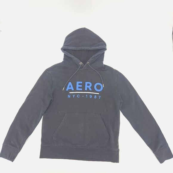 Aeropostale NYC-1987 Heritage Pullover Hoodie Mens Size Small Aero Spellout