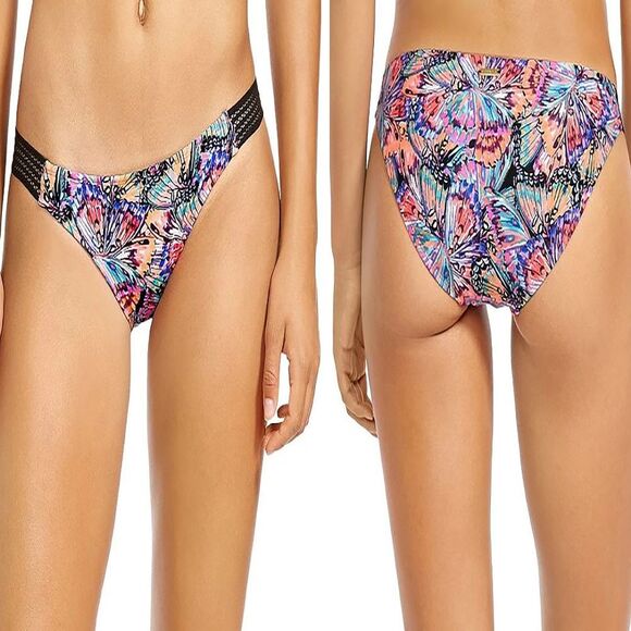 Body Glove Women’s Fly Surf Rider Strappy Floral Print Low Rise Bikini Bottom