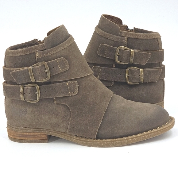 Born Moraga Ankle Boots Booties Womens Size 6 Distressed Cottagecore Goblincore
