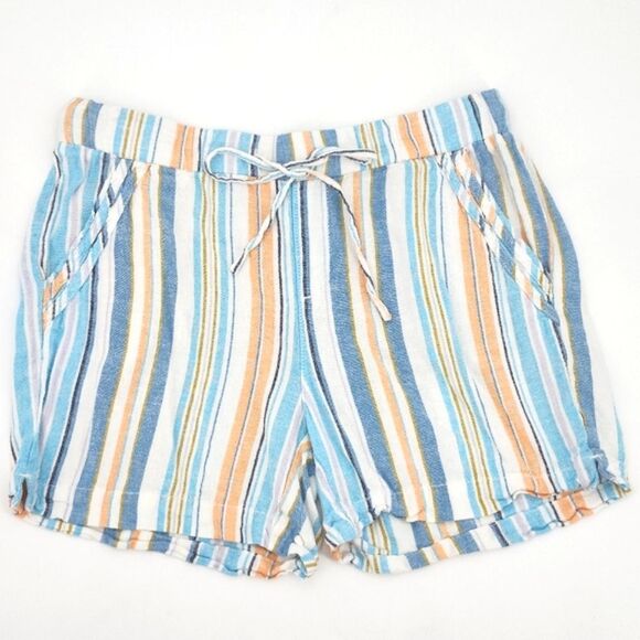 Briggs Shorts Womens Size Small Linen Rayon Blend Lightweight Travel Vacation