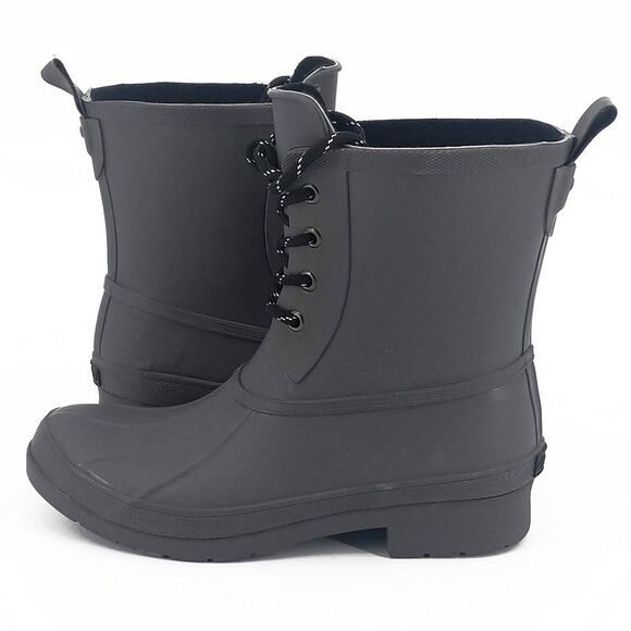 Chooka Women’s Eastlake Rain Duck Combat Boots Size 6 Grey Gray