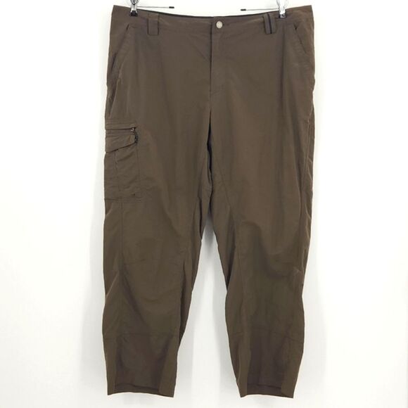 Columbia Cargo Pants 40X30 Men Brown Omni Dry Flap Pockets Quick Drying Gorpcore