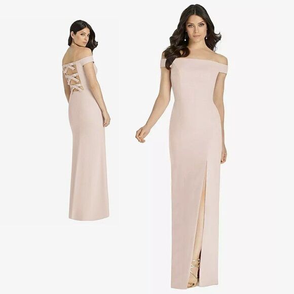 Dessy Collection by Vivian Diamond Cameo Bridesmaid Dress Style 3040 Womens 6