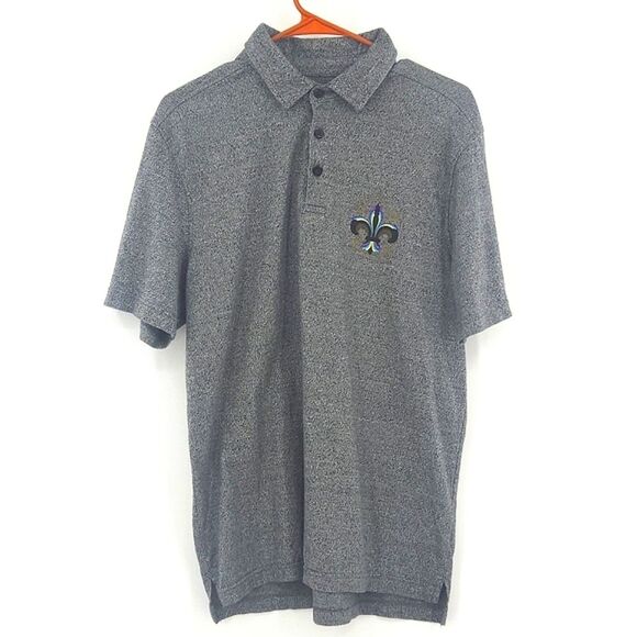 Disney Parks Polo Shirt Mens Medium New Orleans Resort French Quarter Fleur Lis