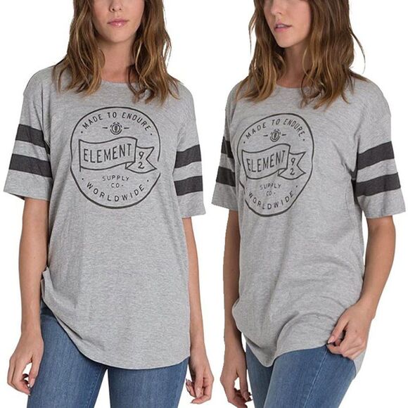 Element Eden Flag Football Varsity Tee Gray Small