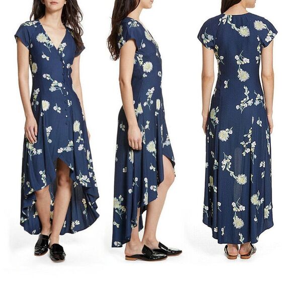 Free People Women’s Lost In You Floral High Low Dress Small