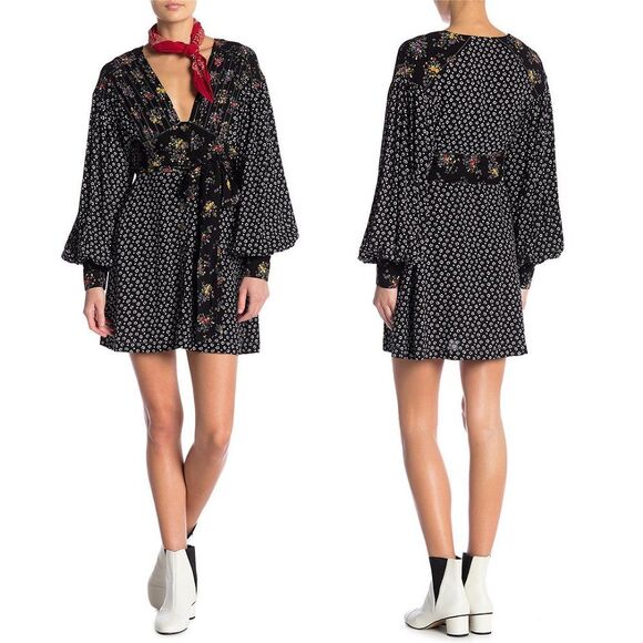 Free People Women’s Wonderland Floral Print Dress XS