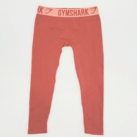 GymShark Fit Seamless Knit Cropped Leggings Women’s Medium No Size Tag Pink