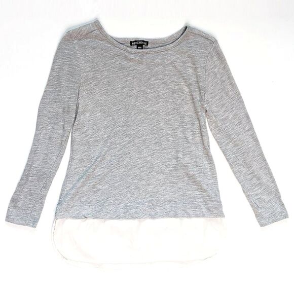 J Crew Mercantile Women’s 3/4 Sleeve Scoop Neck Top w Silky Hem XXS
