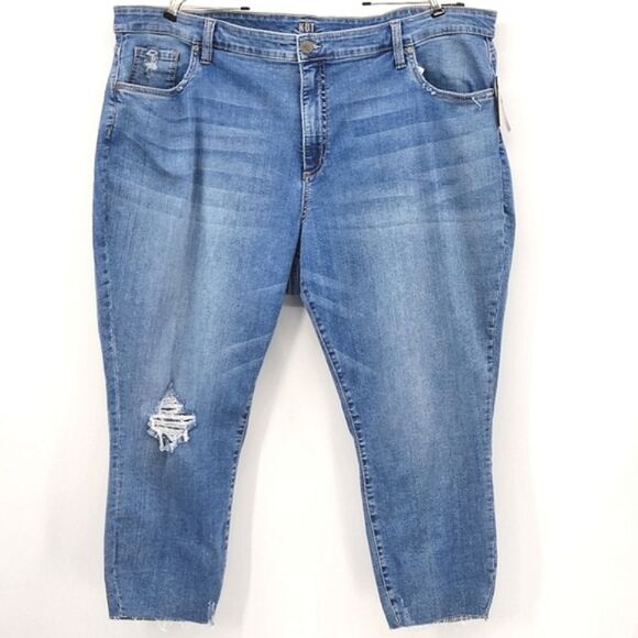 Kut From The Kloth Dayna Crop Skinny Denim Jeans Women’s Plus Size 24W Blue