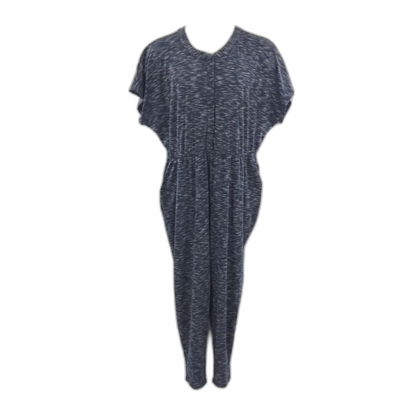 Lane Bryant Jumpsuit Womens Size 18/20 Dolman Sleeve Button Front Peg Leg Norm