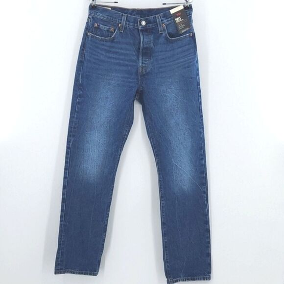 Levis 501 Jeans Womens Size 29×32 Blue Straight Leg Button Fly Rodeo Western
