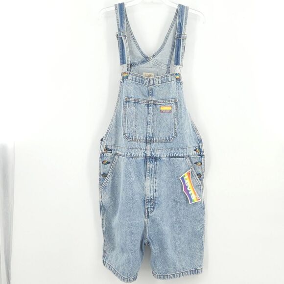Levis Pride Liberation Overalls Denim Jean Shortalls Mens Size Large Rainbow Gay