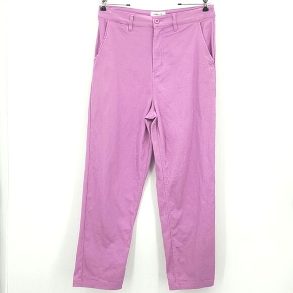 Oneill Heather Chino Pants Womens Size 31 Plum Pink Barbiecore Girl Bubblegum