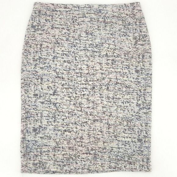 Philosophy Pencil Skirt Size 10 Womens Blush Pink Ivory White Tweed Knee Length