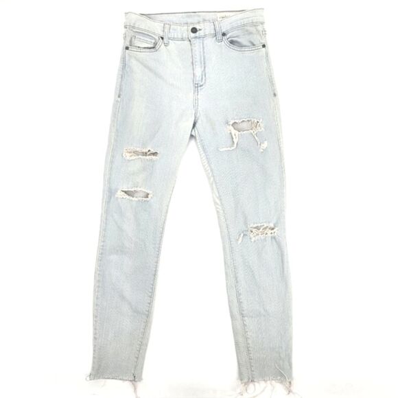 Pistola Distressed Destroyed High Rise Skinny Denim Jeans Womens Size 29