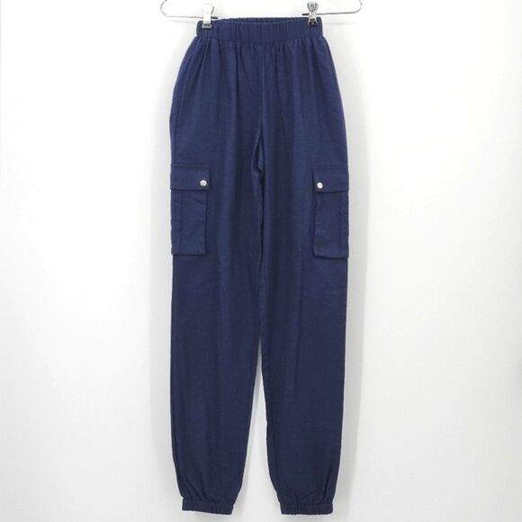 Prettylittlething Cargo Trousers Womens Petite Size 00 Pocket Detail Dadcore
