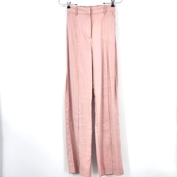 Princess Polly Kirstyn High Elastic Waist Pants Womens Size 4 Dusty Pink