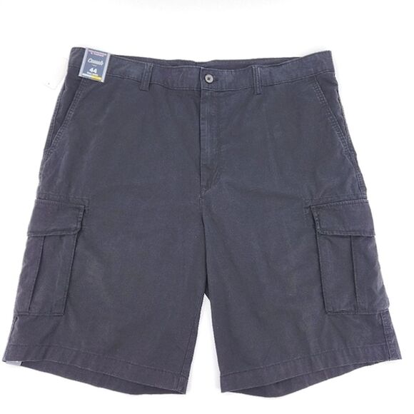 Roundtree & Yorke Cargo Shorts Mens Size 44 Tall Black Everyday Utility Dadcore