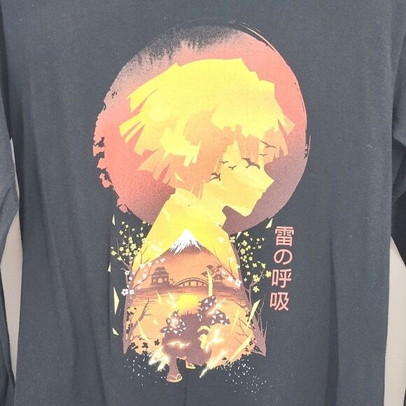 Tee Fury Demon Slayer Tee Breath of Fire Zenitsu Mens Size Small Anime Japanese