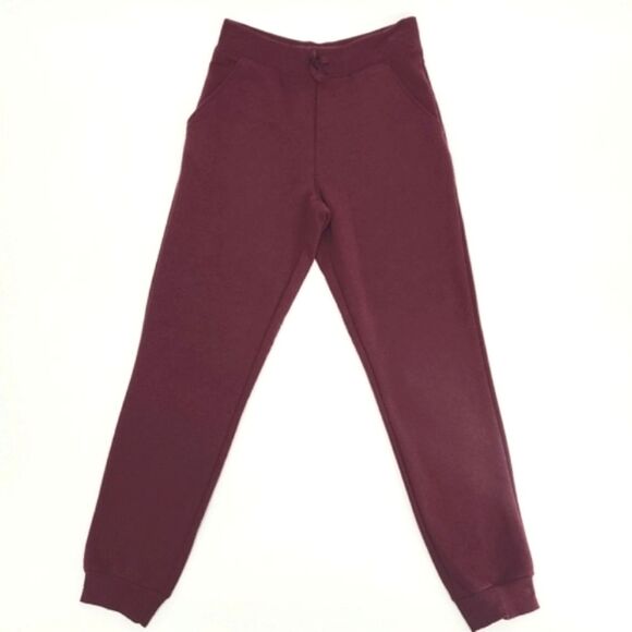 The Children’s Place Uniform Fleece Jogger Pants Girl’s Size 16 Burgundy Red
