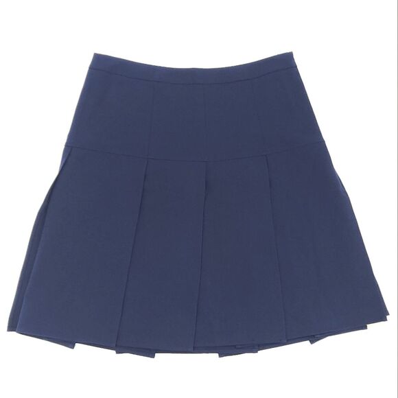 Tommy Hilfiger Pleated Skirt Womens Size 6 Midnight Blue Knee Length Preppy