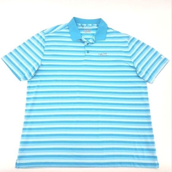 Under Armour Golf Polo Shirt Mens Size 2XL Loose Heat Gear Embroidered Preppy
