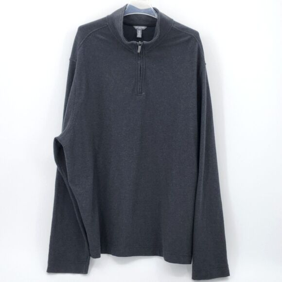 Van Heusen Flex 1/4 Zip Pullover Top Mens Size 2XLT Dadcore Normcore Everyday