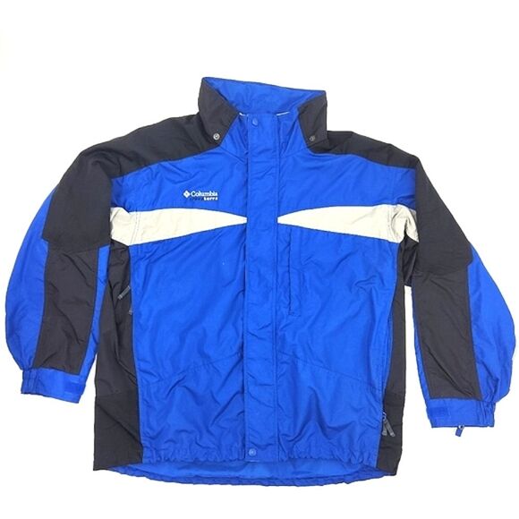 Vintage Columbia CrossTerra CXT Windbreaker Jacket Men’s XL Blue Black & Gray